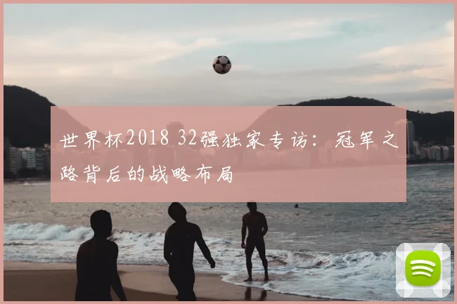 世界杯2018 32强独家专访:冠军之路背后的战略布局