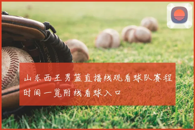 山东西王男篮直播线观看球队赛程时间一览附线看球入口